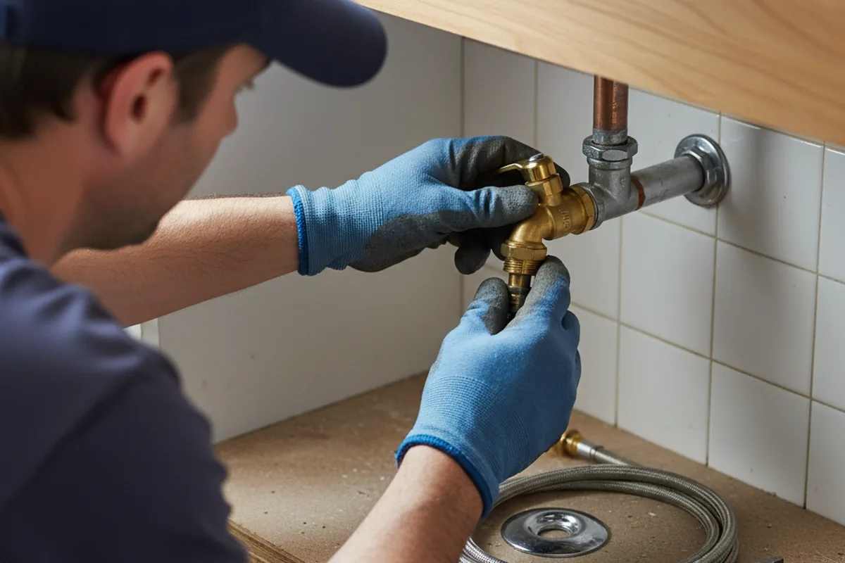 Shutoff valve and fitting work during Emergency Plumbing in Cortez